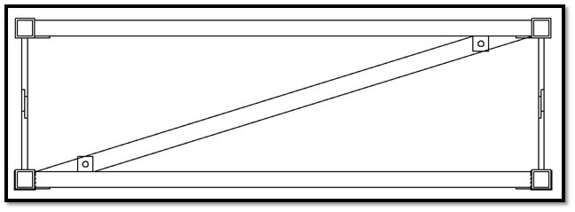 Figure 2: CAD Drawing of End of Bridge